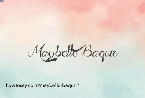 Maybelle Baquir