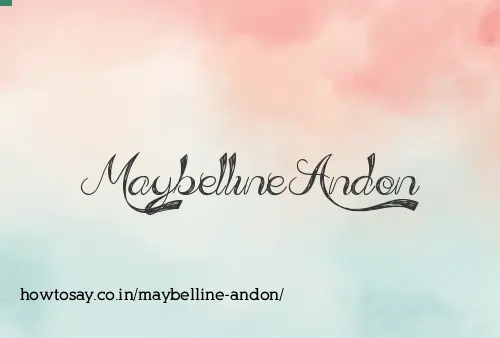 Maybelline Andon