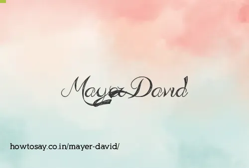 Mayer David