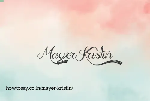 Mayer Kristin