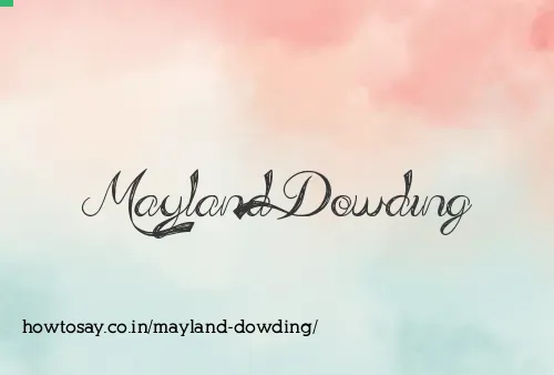 Mayland Dowding