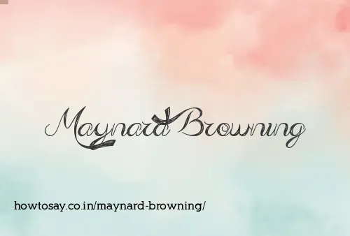Maynard Browning