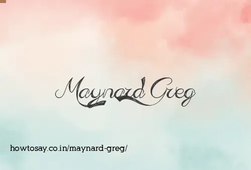 Maynard Greg
