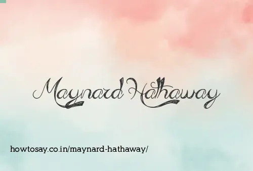 Maynard Hathaway