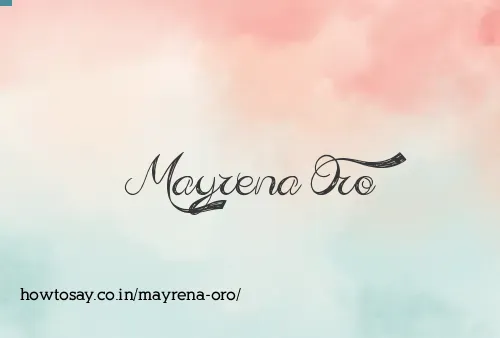 Mayrena Oro