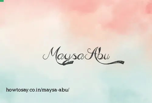 Maysa Abu