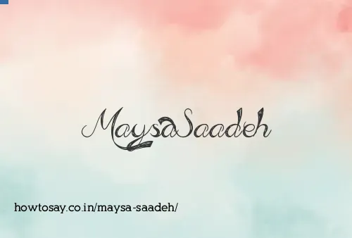 Maysa Saadeh