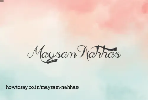 Maysam Nahhas