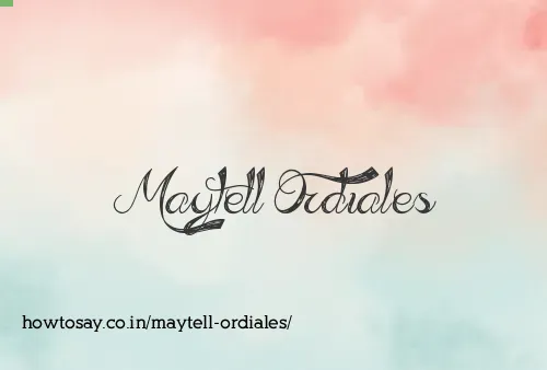 Maytell Ordiales