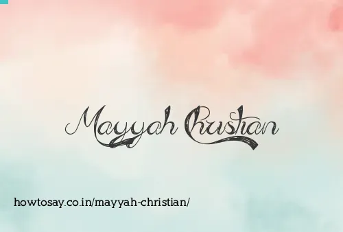 Mayyah Christian