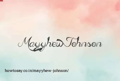 Mayyhew Johnson