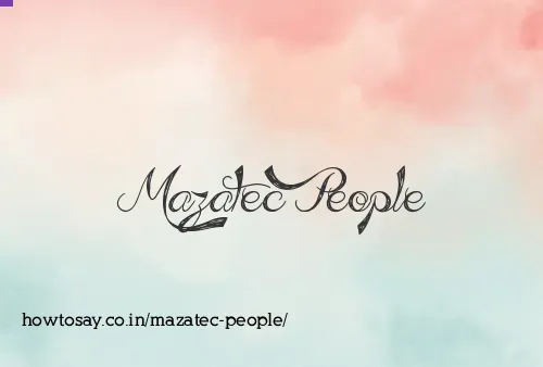 Mazatec People