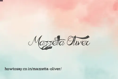 Mazzetta Oliver