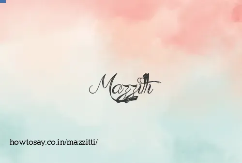 Mazzitti