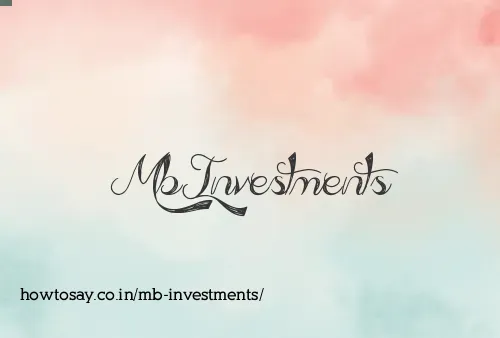 Mb Investments
