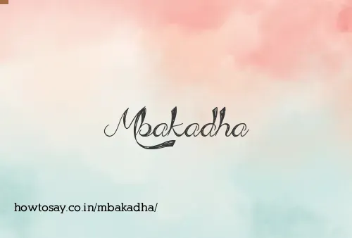 Mbakadha