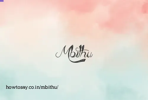 Mbithu