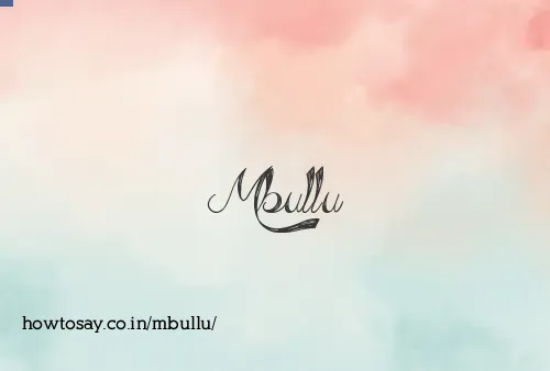Mbullu