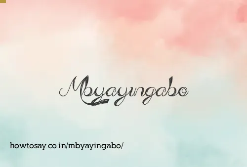 Mbyayingabo