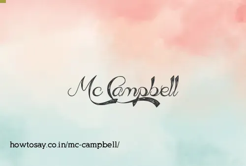Mc Campbell