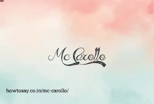 Mc Carollo