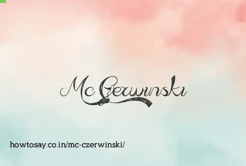 Mc Czerwinski