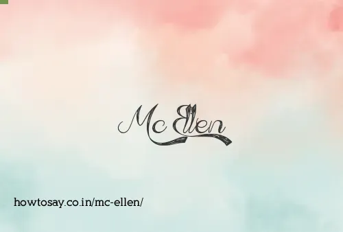 Mc Ellen