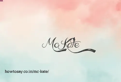 Mc Kate