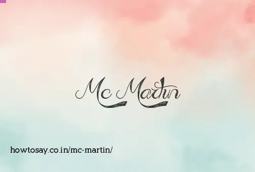 Mc Martin