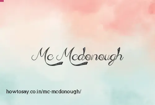 Mc Mcdonough