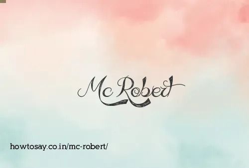 Mc Robert