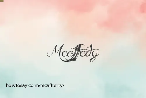 Mcaffterty