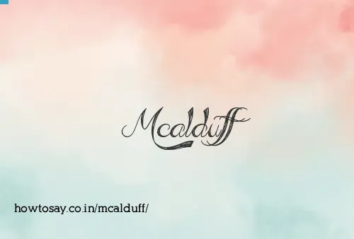 Mcalduff