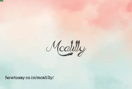Mcalilly