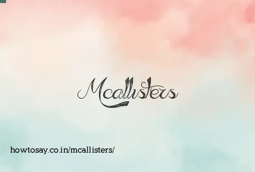 Mcallisters