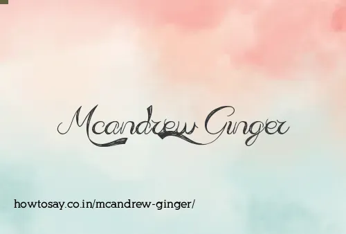Mcandrew Ginger