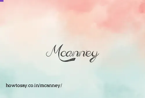 Mcanney