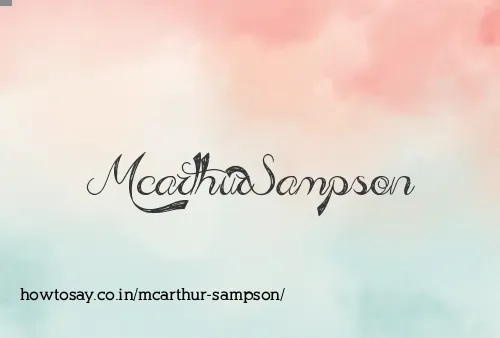 Mcarthur Sampson