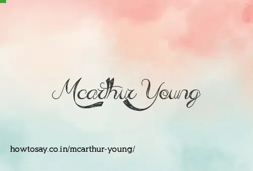Mcarthur Young