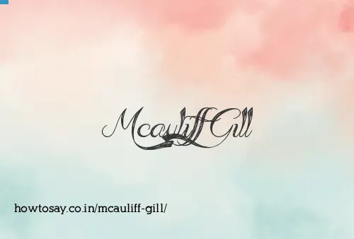 Mcauliff Gill