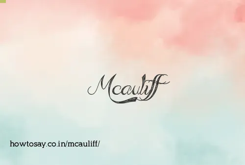 Mcauliff