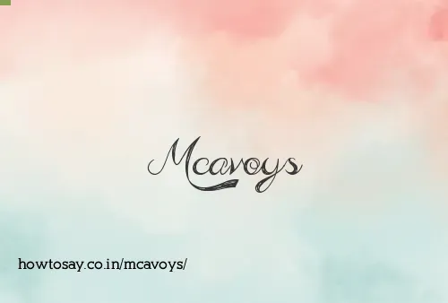 Mcavoys