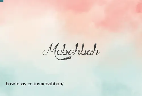 Mcbahbah