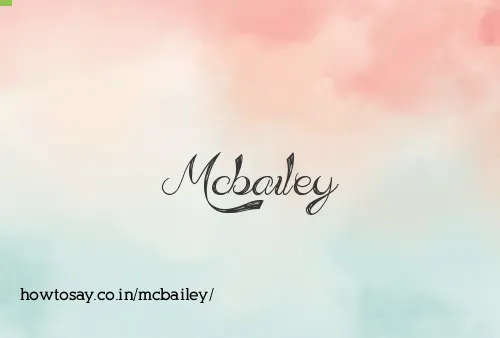 Mcbailey