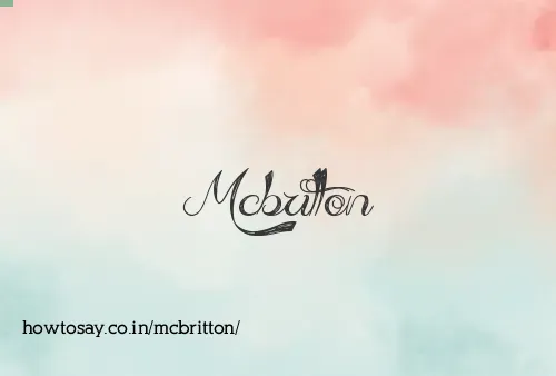 Mcbritton