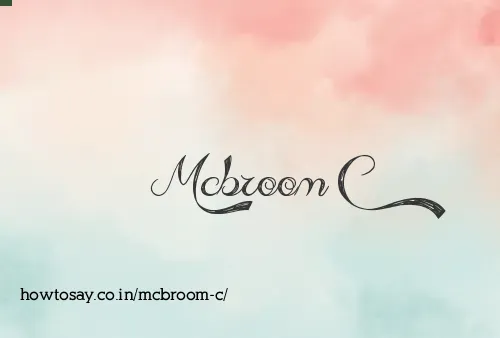 Mcbroom C