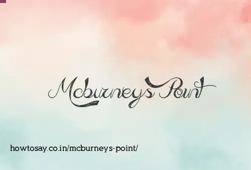 Mcburneys Point