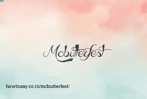 Mcbutterfest
