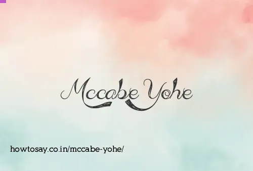 Mccabe Yohe