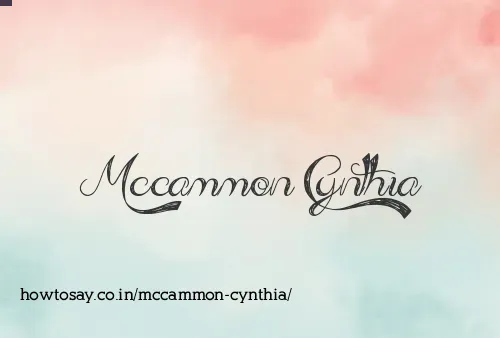 Mccammon Cynthia
